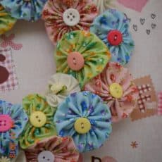 Yo Yo Flower Wreath