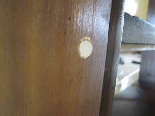 add dowel for curtain