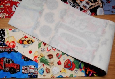 backside of fabric