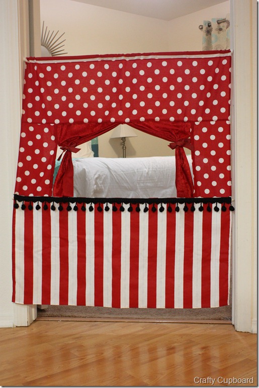 047 diy puppet theater hanging in doorway