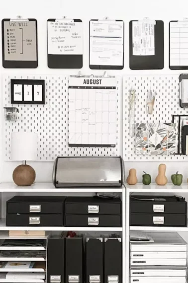 peg board command center
