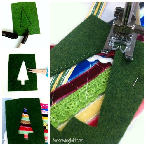 ribbon fabric into gift card holder #diy #sewing #gift