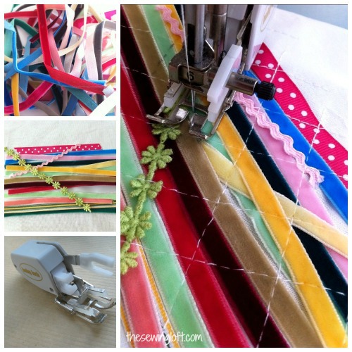 easy ribbon fabric by thesewingloft.com #diy #sewing #scraps