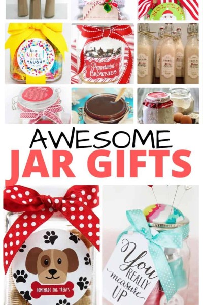 collage of jar gifts