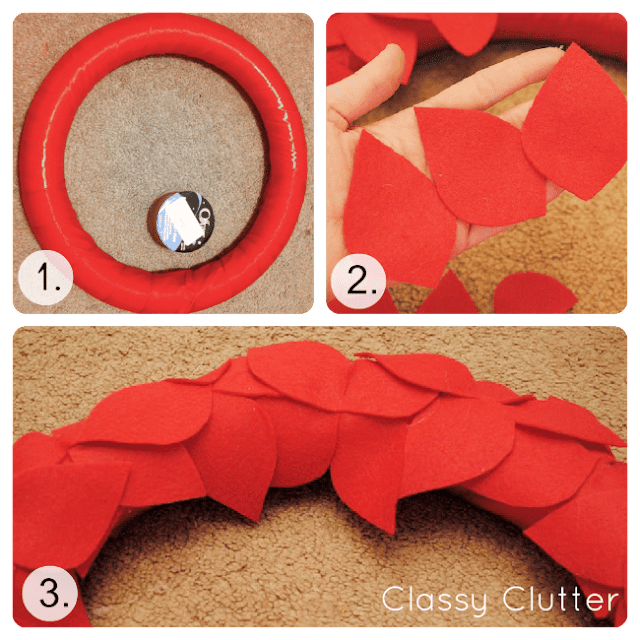 step by step how to make a wreath