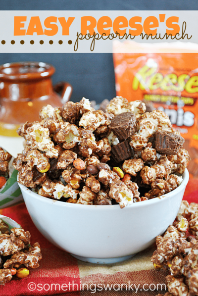 popcorn flavored with Reese's peanut butter cups