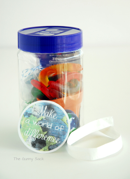 Earth Day Jar Label