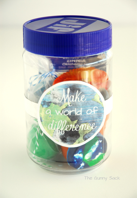 Earth Day Make A World Of Difference Jar