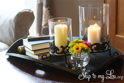 decorating a tray