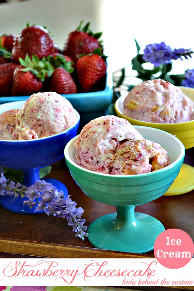 Strawberry-Cheesecake-Ice-Cream-2 Strawberry Cheesecake Ice cream