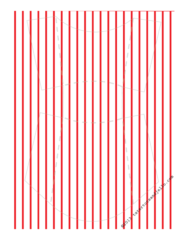 free printable red and white striped fry box template
