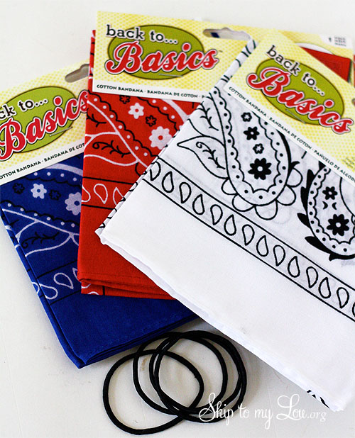 4th of july hairband supplies