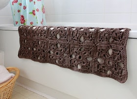 crochet bath mat