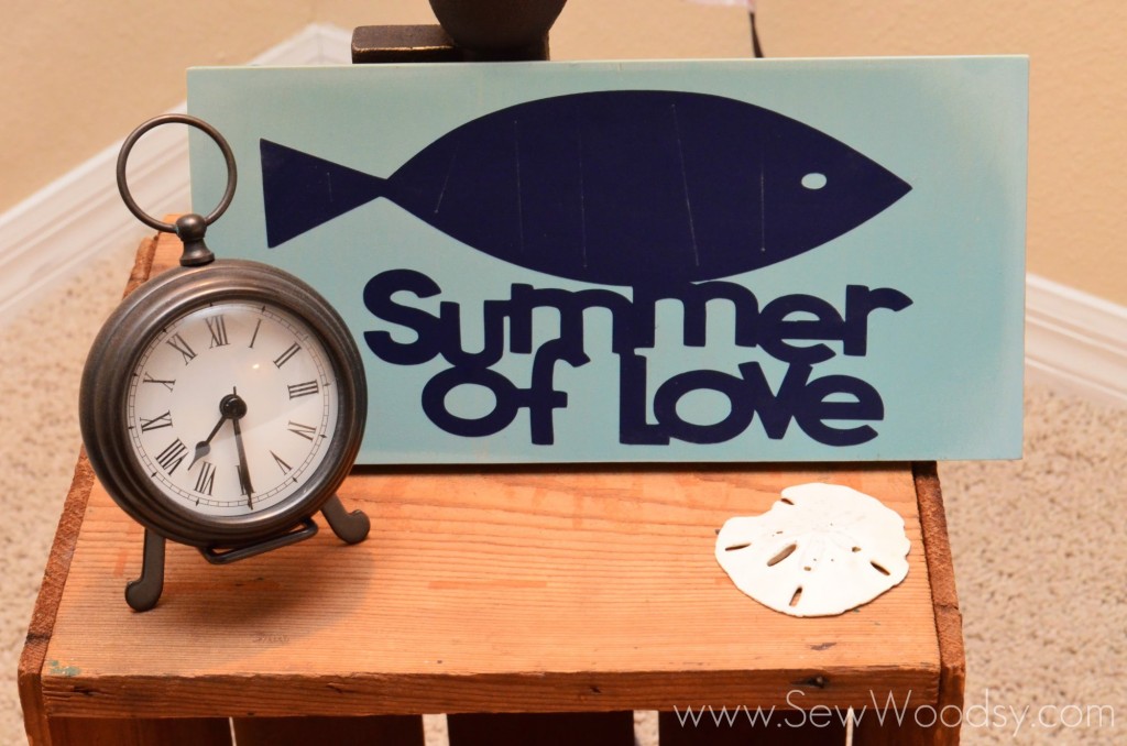 "Summer of Love" Vinyl Sign guest post from SewWoodsy.com