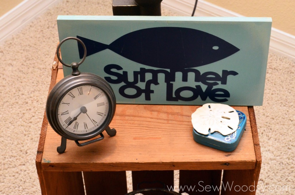 "Summer of Love" Vinyl Sign guest post from SewWoodsy.com