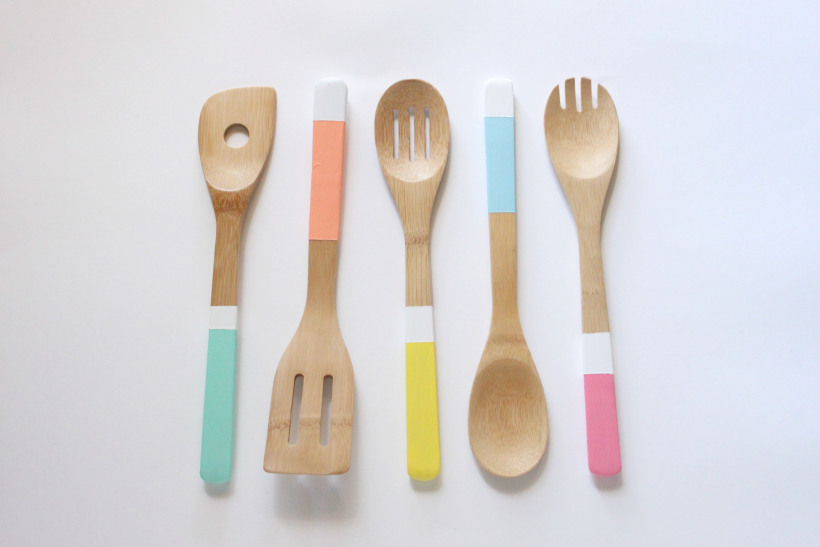 hand painted dipped spoons