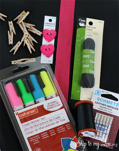 DIY Doodle Lunch Bag Supplies