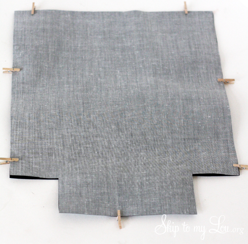 DIY Doodle Lunch Bag step 1