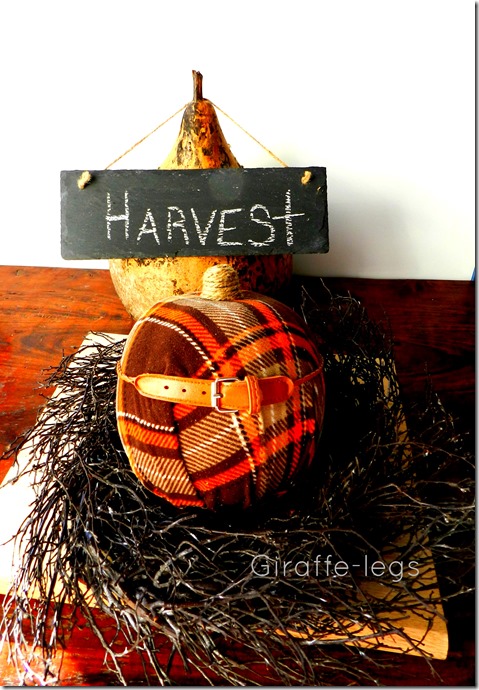 Fabric pumpkins