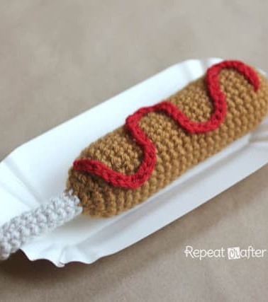 Crochet Corn Dog