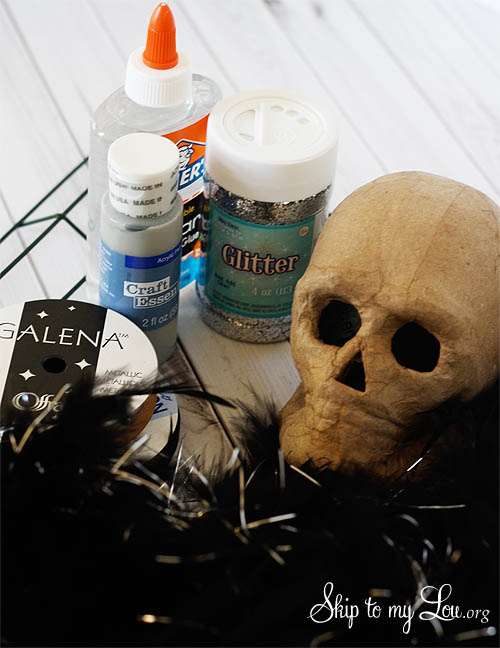 Halloween Wreath Tutorial supplies