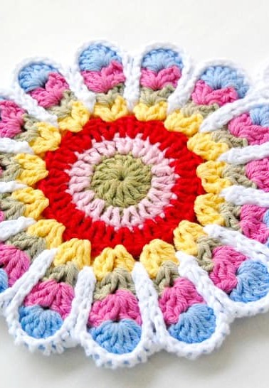 Crochet Flower Potholder