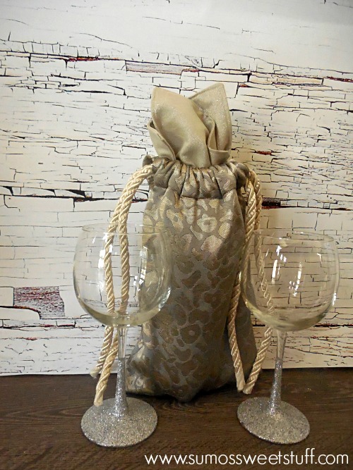 Drawstring Bottle Bag by SumosSweetStuff.com