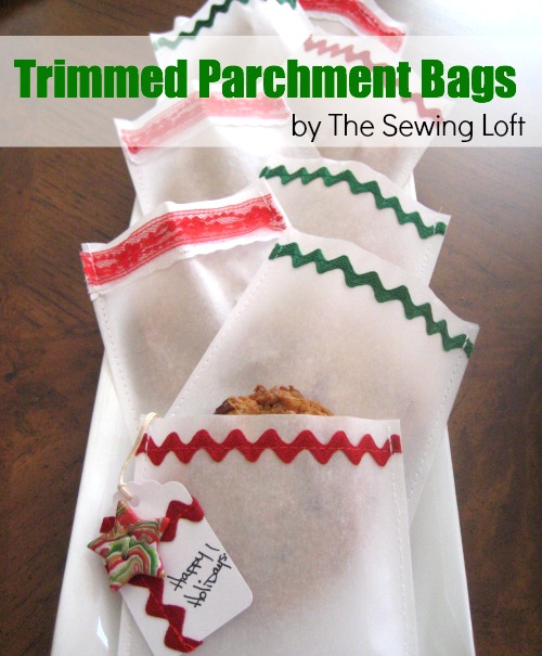 Trimmed Parchment Bags by The Sewing Loft