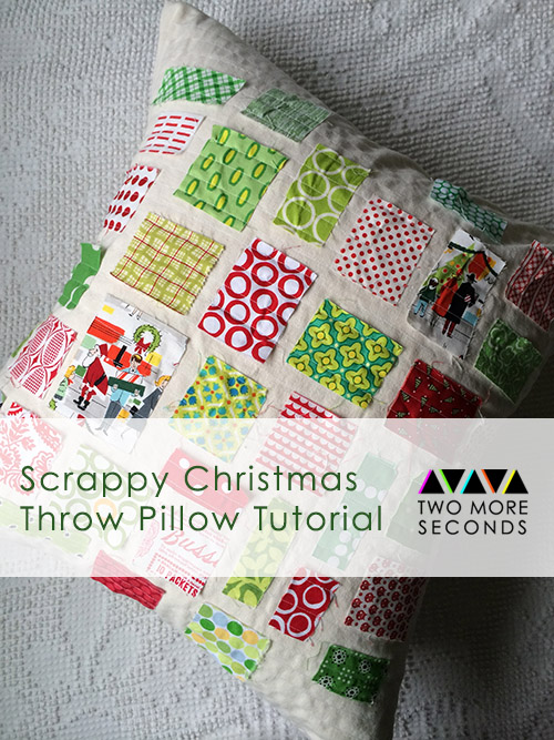 scrappy christmas pillow 1
