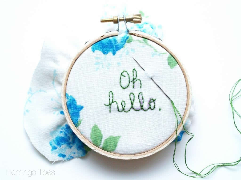 embroidering coin purse