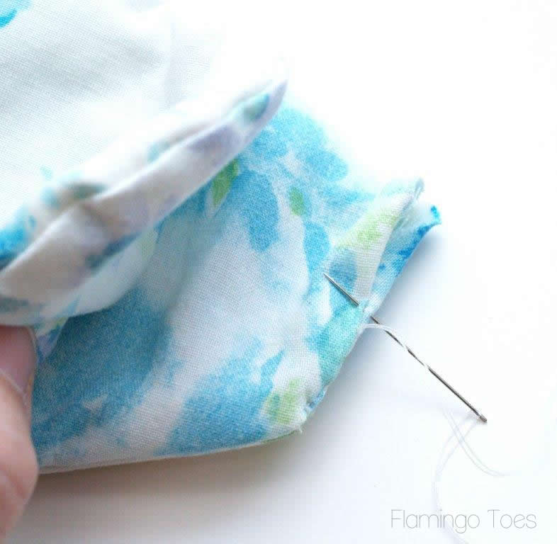 hand sew opening closed