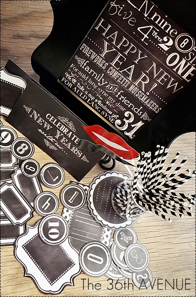 Chalkboard party printables