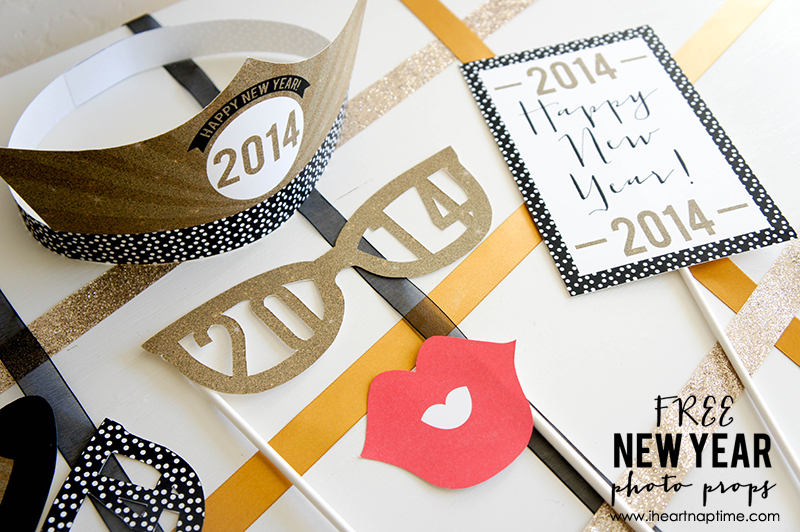 New Years photo props
