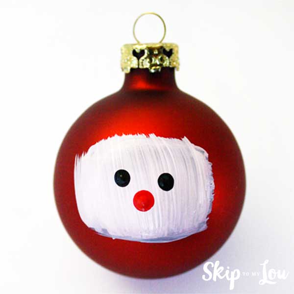 paint face on ornament