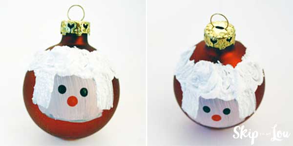painting hair on ornament