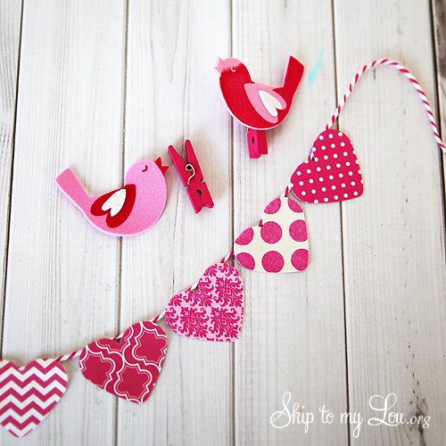 Heart Bunting tutorial clips