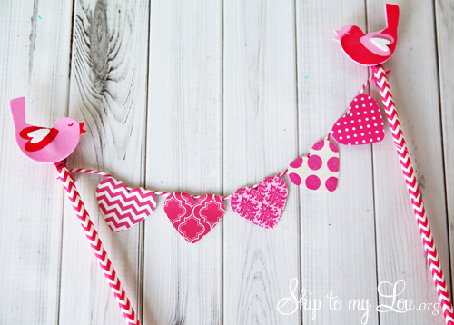 Heart Cake bunting tutorial