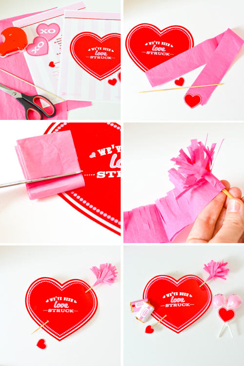 tissue fringe cupids arrow