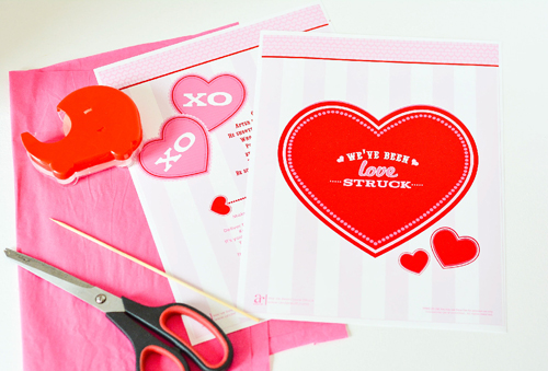 free valentine printable tutorial