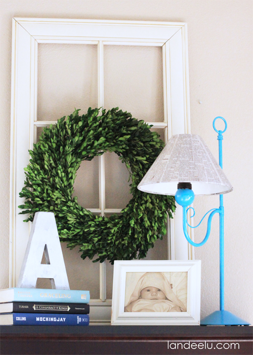 DIY Newspaper Lampshade by Landeelu