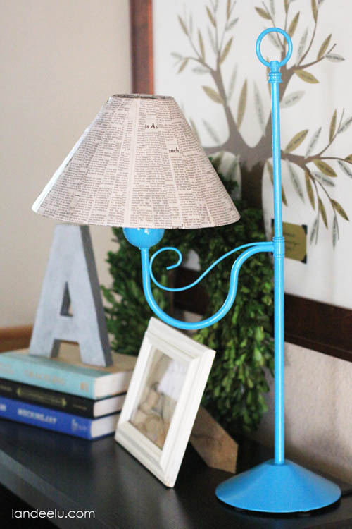 Newspaper on a Lampshade