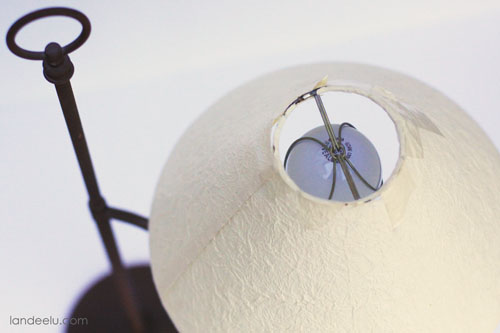 lampshade before