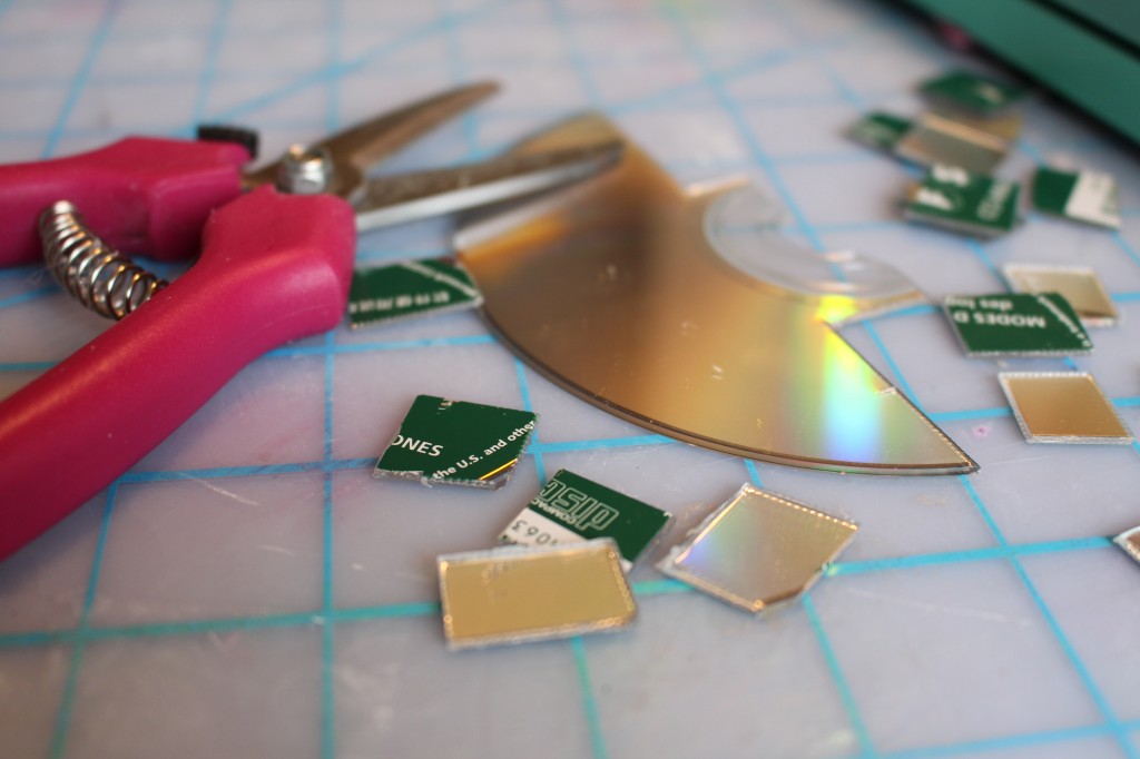 cut up cds for disco ball