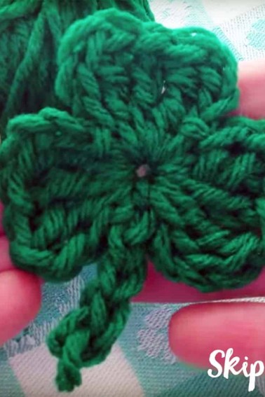 free crochet shamrock pattern