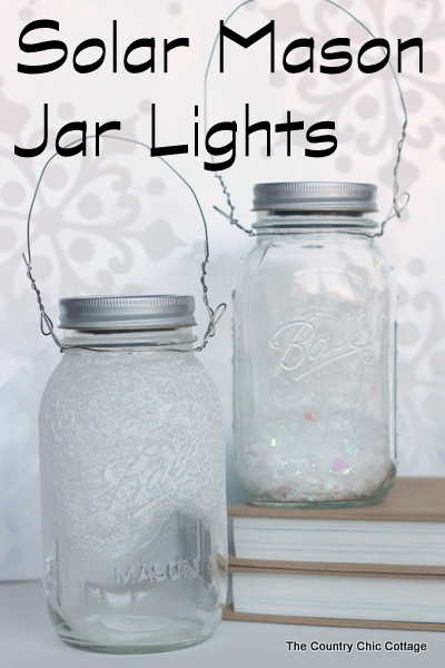 solar mason jar lights