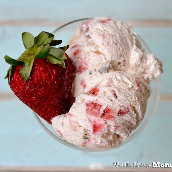 strawberry basil ice cream