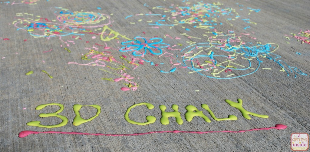 Make some 3D chalk using basic household items. SO FUN!