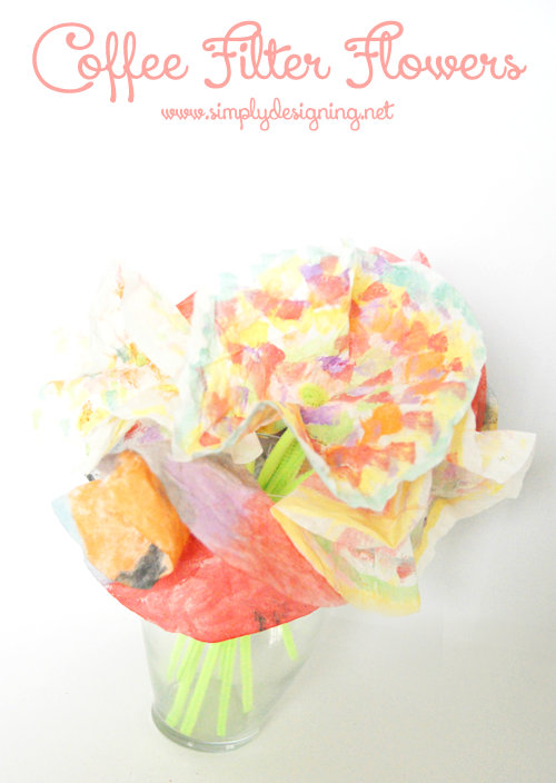 coffee filter flowers