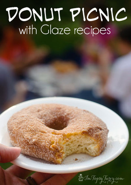 a fun donut picnic to enjoy with your kids this summer, includes easy glaze recipes