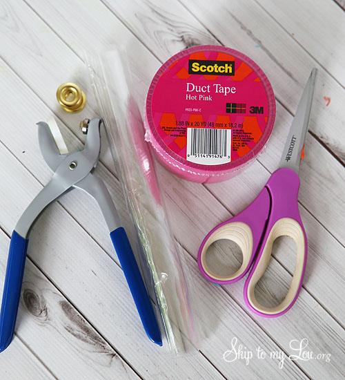 Duck Tape Pencil Pouch Supplies